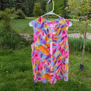Colorful Sleeveless Women's Top